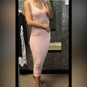Windsor pink ankle dress